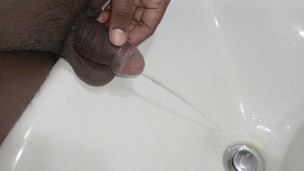 Pee boy asian new pee in the bathroom
