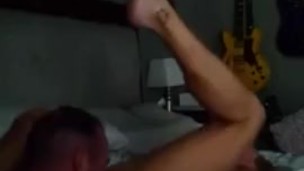 Cumming on gymmom’s pussy